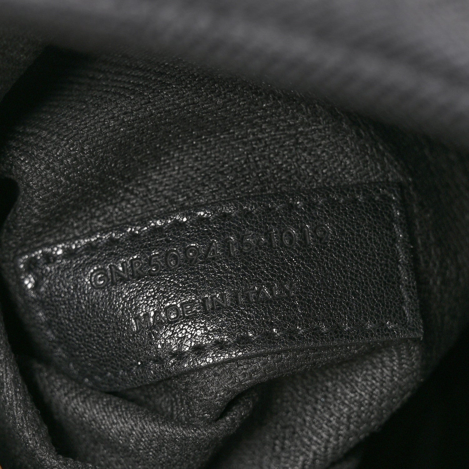 Saint Laurent Linen Calfskin Camouflage Rive Gauche Tote Black 7 of 12