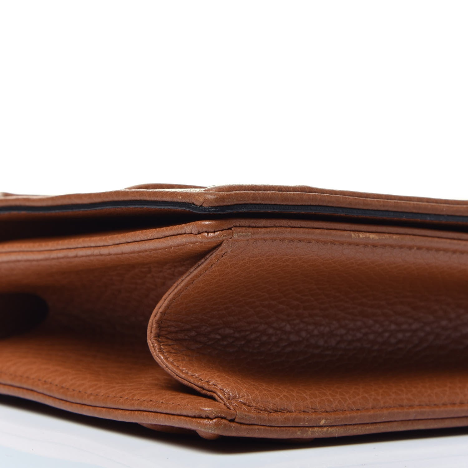 Christian Dior Grained Calfskin Medium Diorama Flap Bag Brown 8 of 9