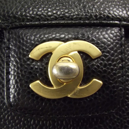 Chanel Caviar Chain Satchel Black 7 of 12