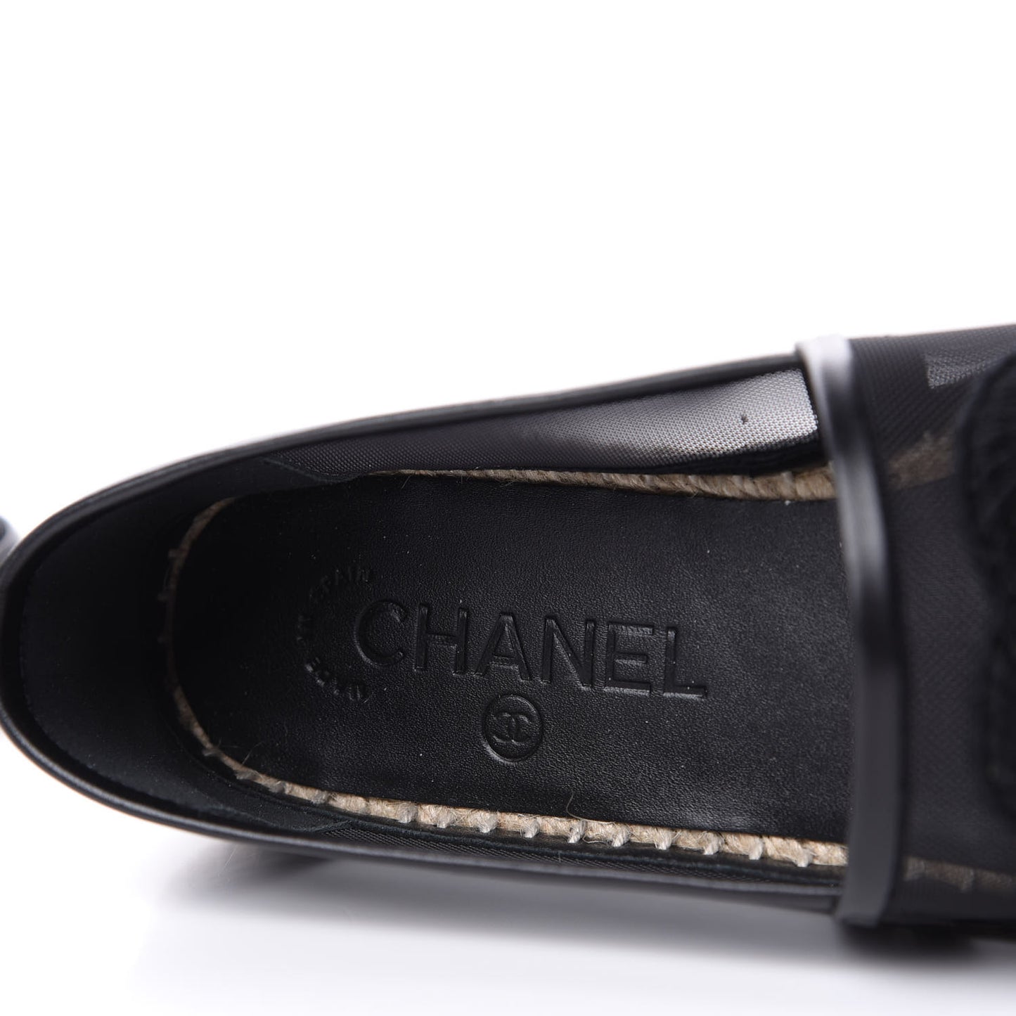 Mesh CC Espadrilles 37 Black