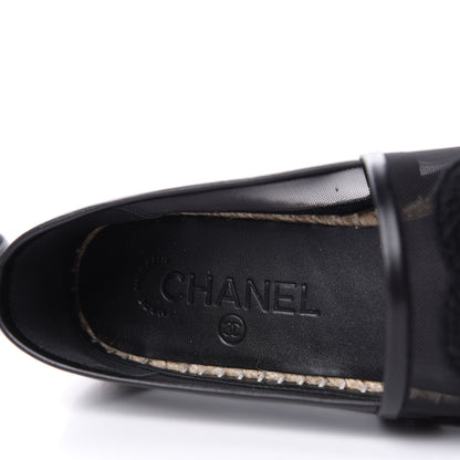 Chanel Mesh CC Espadrilles 37 Black 8 of 11