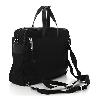 Prada Tessuto Nylon Saffiano Briefcase Black 4 of 12