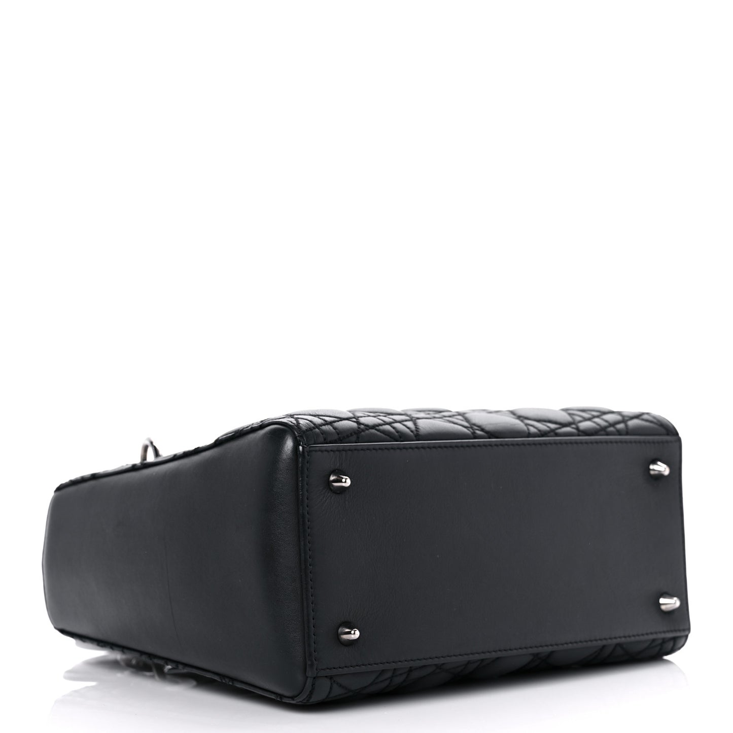 Calfskin Cannage Medium Anselm Reyle Lady Dior Black