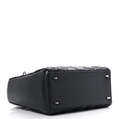 Christian Dior Calfskin Cannage Medium Anselm Reyle Lady Dior Black 4 of 13