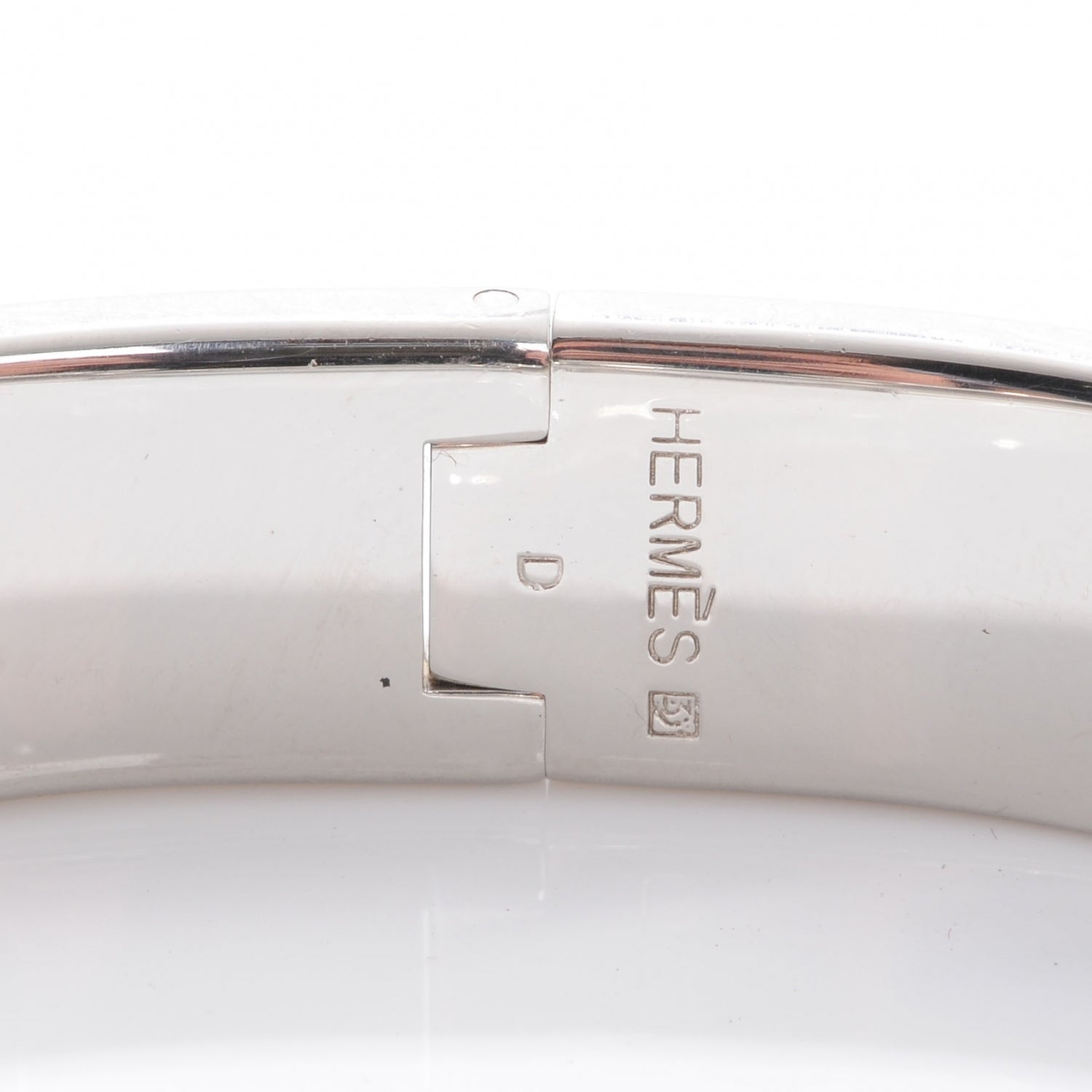 Hermes Narrow Enamel Clic Clac H Bracelet PM Red 4 of 5