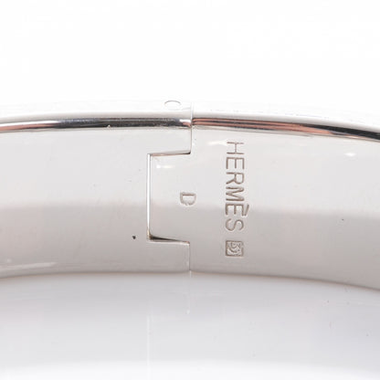Hermes Narrow Enamel Clic Clac H Bracelet PM Red 4 of 5