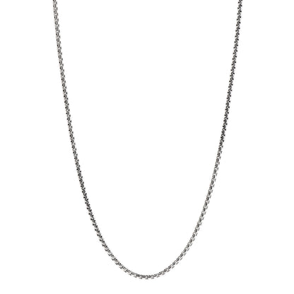 David Yurman Sterling Silver 14K Yellow Gold 3.6mm Box Chain Necklace 37.5" 1 of 5