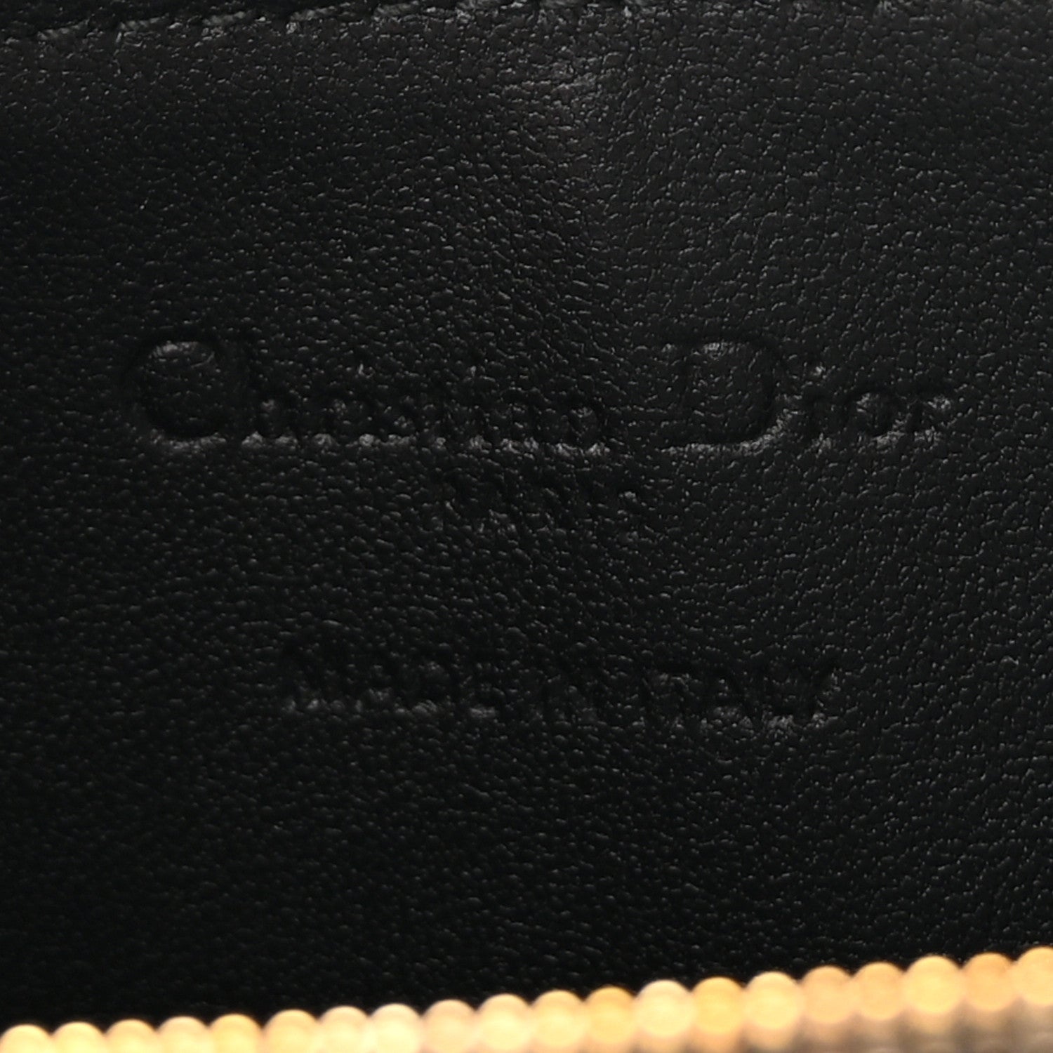 Christian Dior Supple Calfskin Cannage Lady Dior Cosmos Zipped Card Holder Black 6 of 7