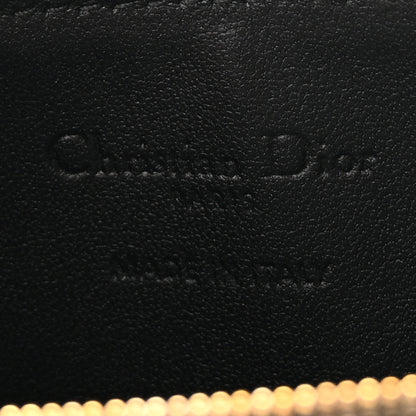 Christian Dior Supple Calfskin Cannage Lady Dior Cosmos Zipped Card Holder Black 6 of 7