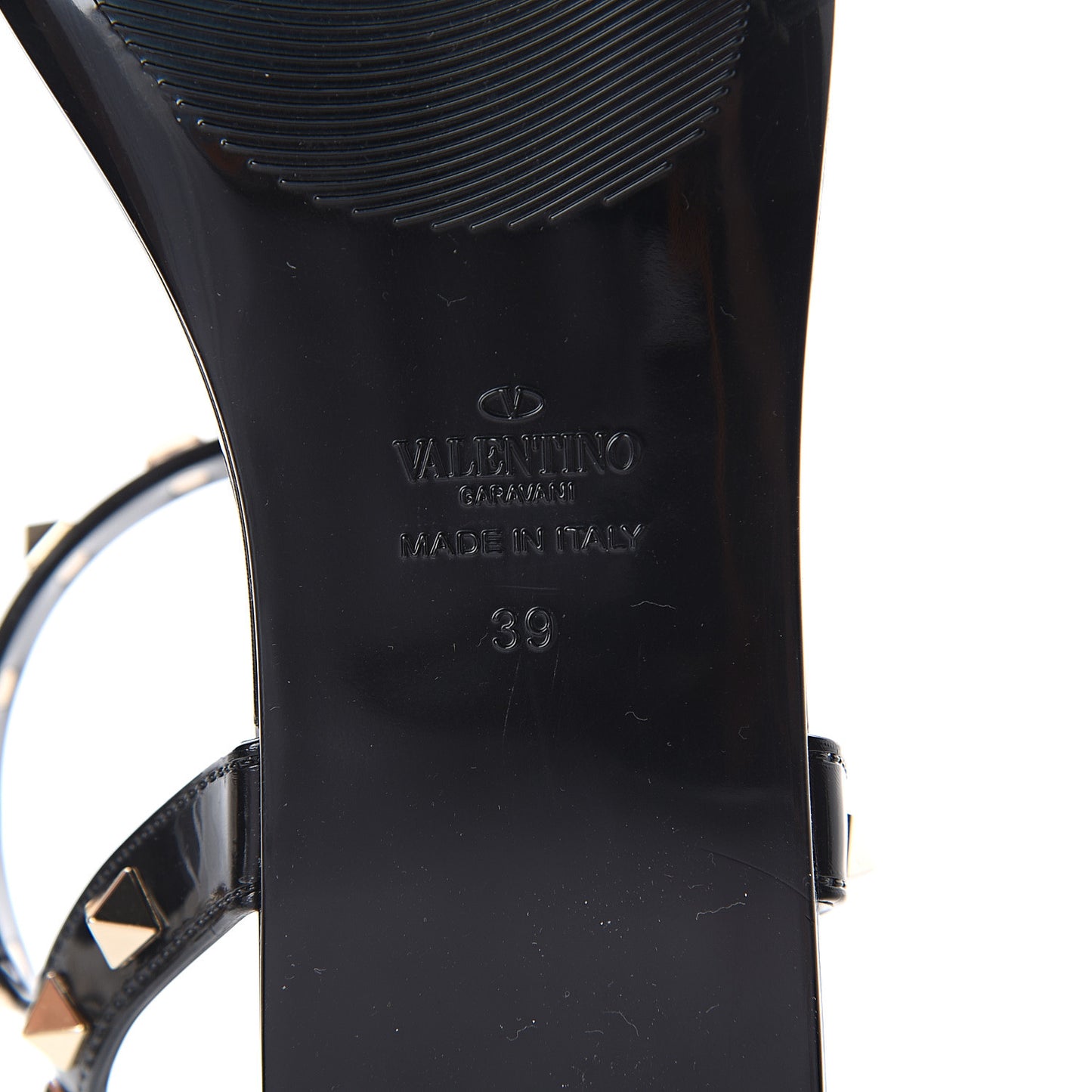 PVC Jelly Rockstud Caged Sandals 39 Black
