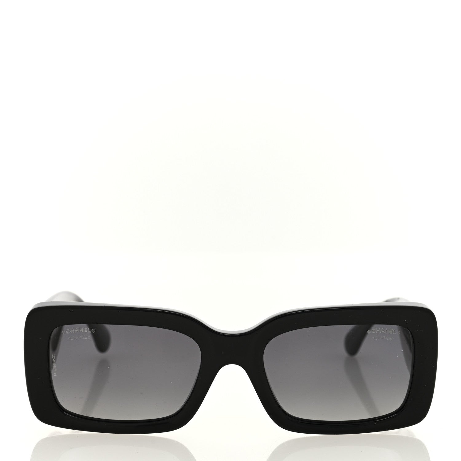 Chanel Acetate Rectangle Sunglasses 5534 Black 2 of 8