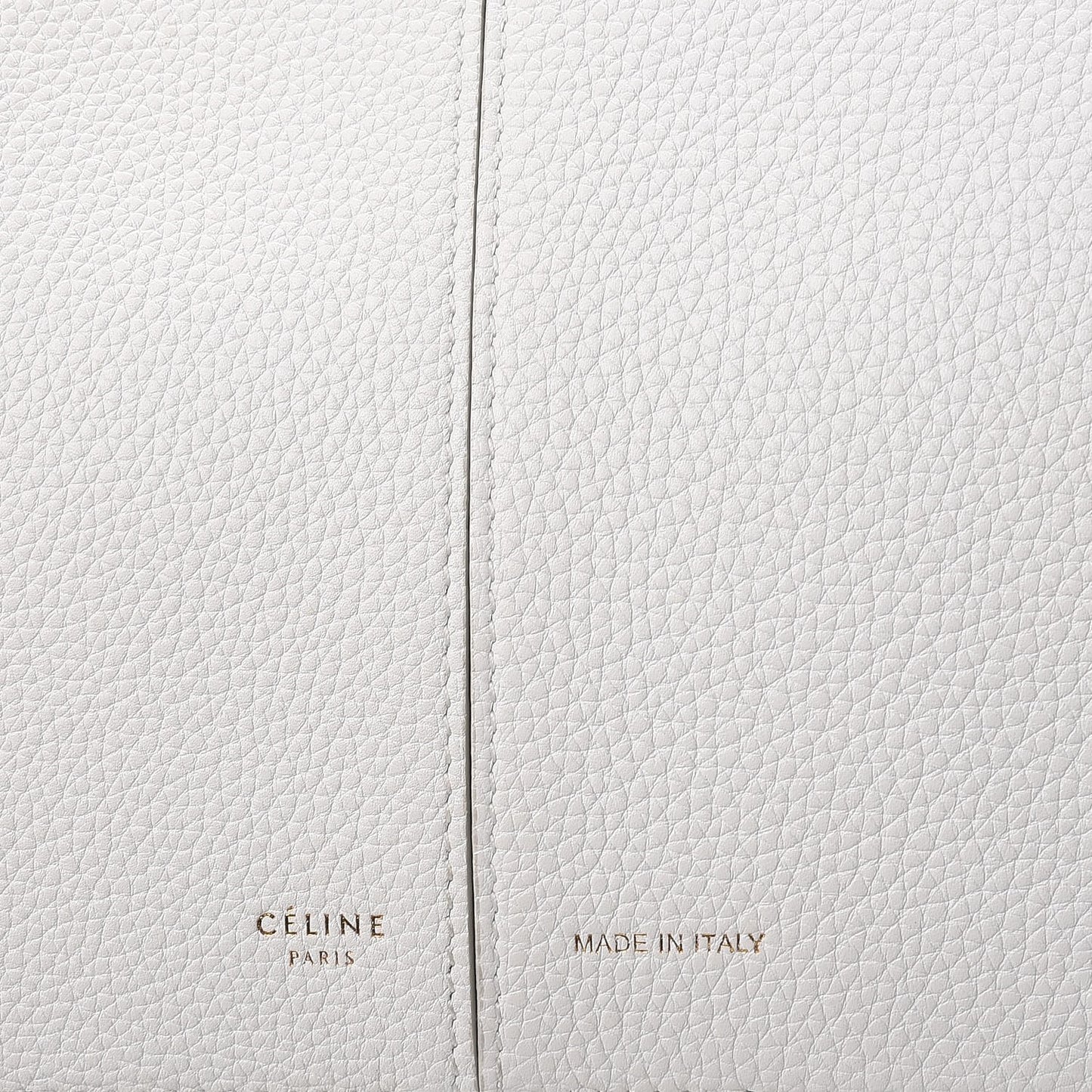 Baby Grained Calfskin Small Tri-Fold Bag White