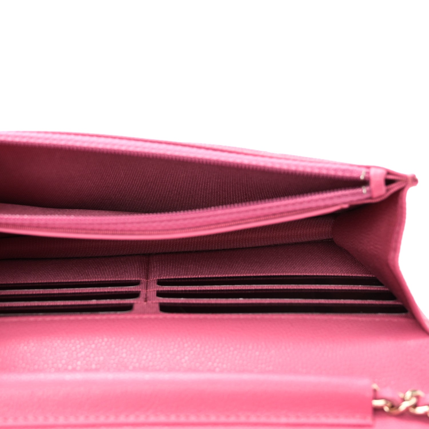 Chanel Caviar Quilted Wallet on Chain WOC Pink 5 of 12