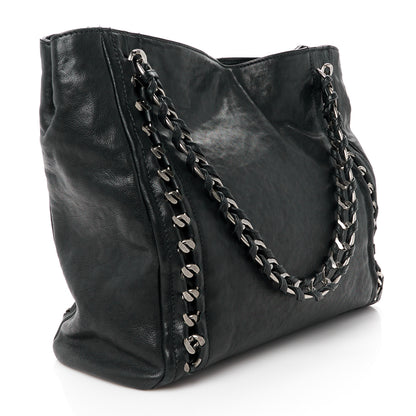 Chanel Glazed Caviar Modern Chain Tote Black 3 of 10