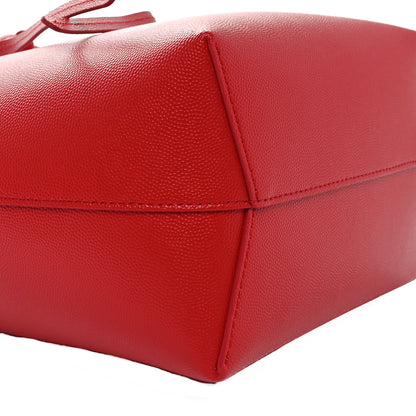 Mansur Gavriel Caviar Mini Bucket Bag Flamma Blush 9 of 10