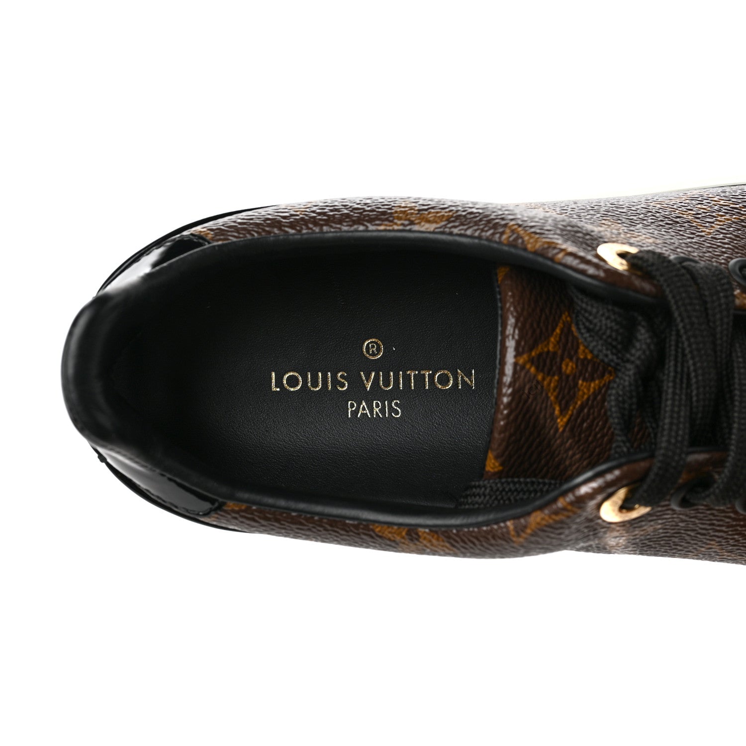 Louis Vuitton Patent Monogram Frontrow Sneakers 35 7 of 7