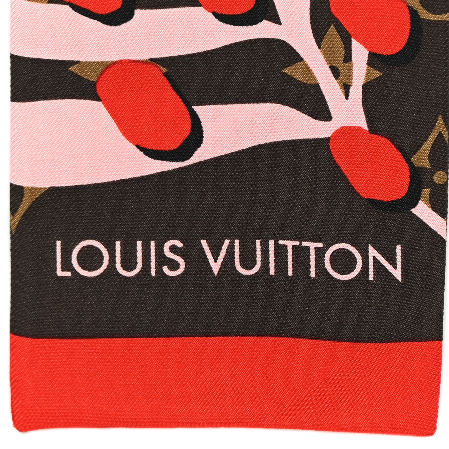 Silk Monogram Jungle Dots Bandeau Sugar Pink Poppy