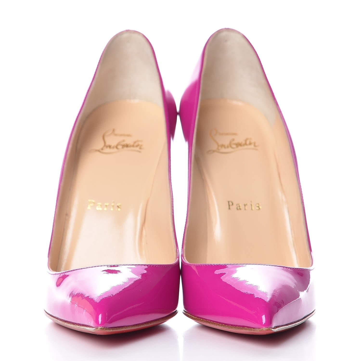 Christian Louboutin Patent Pigalle Follies 100 Pumps 36.5 Rose Indien 2 of 8