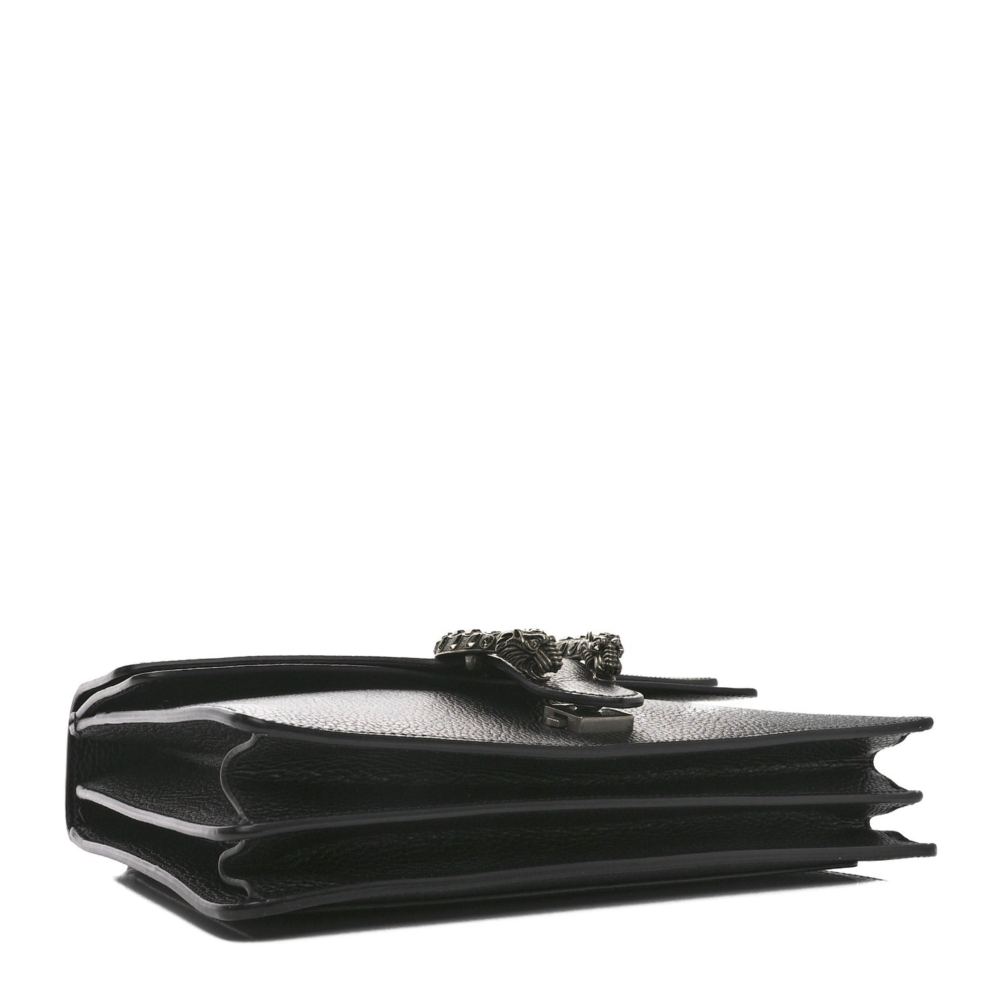 Dollar Calfskin Crystal Medium Dionysus Shoulder Bag Black Black Diamond
