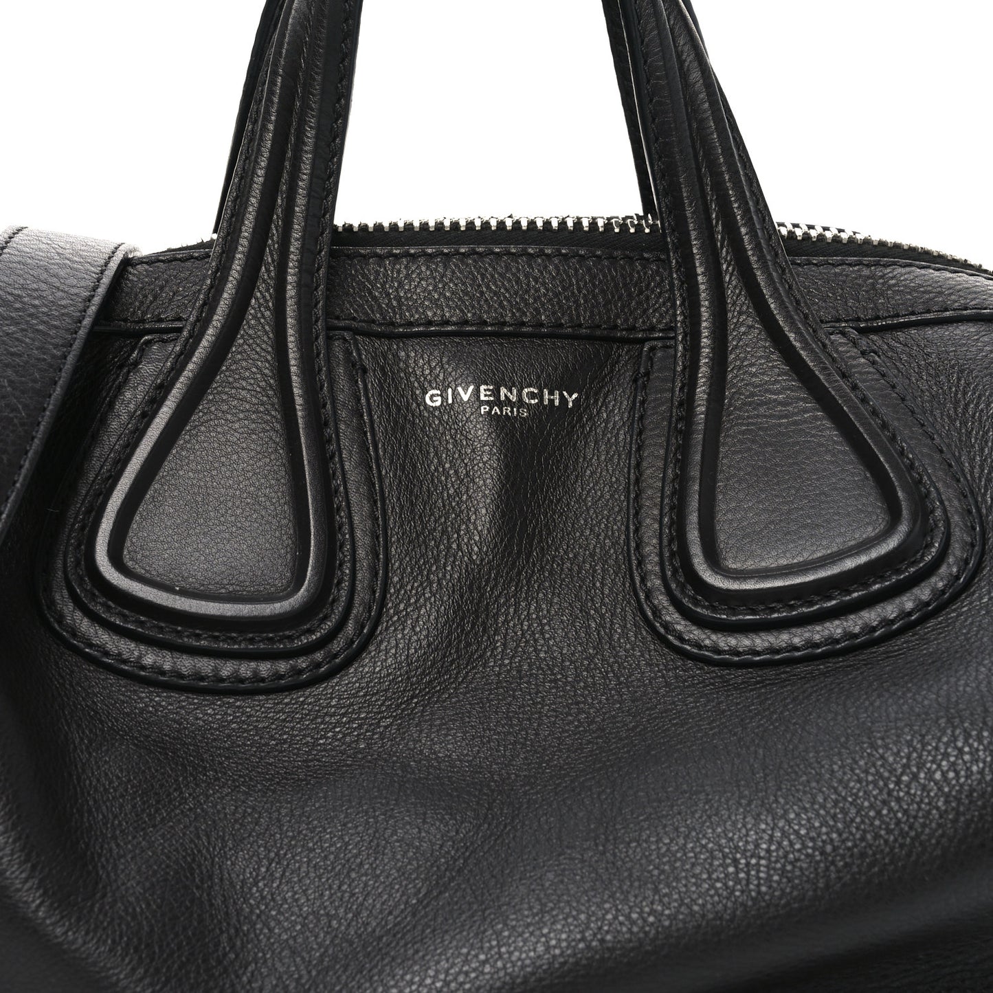 Waxy Grained Calfskin Medium Nightingale Black