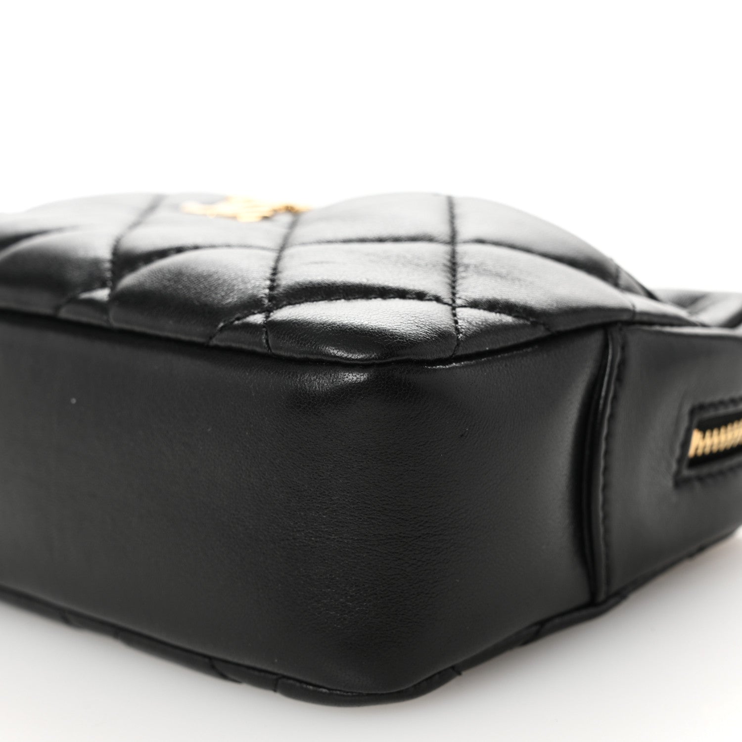 Chanel Shiny Lambskin Quilted Mini Camera Case Black 10 of 10