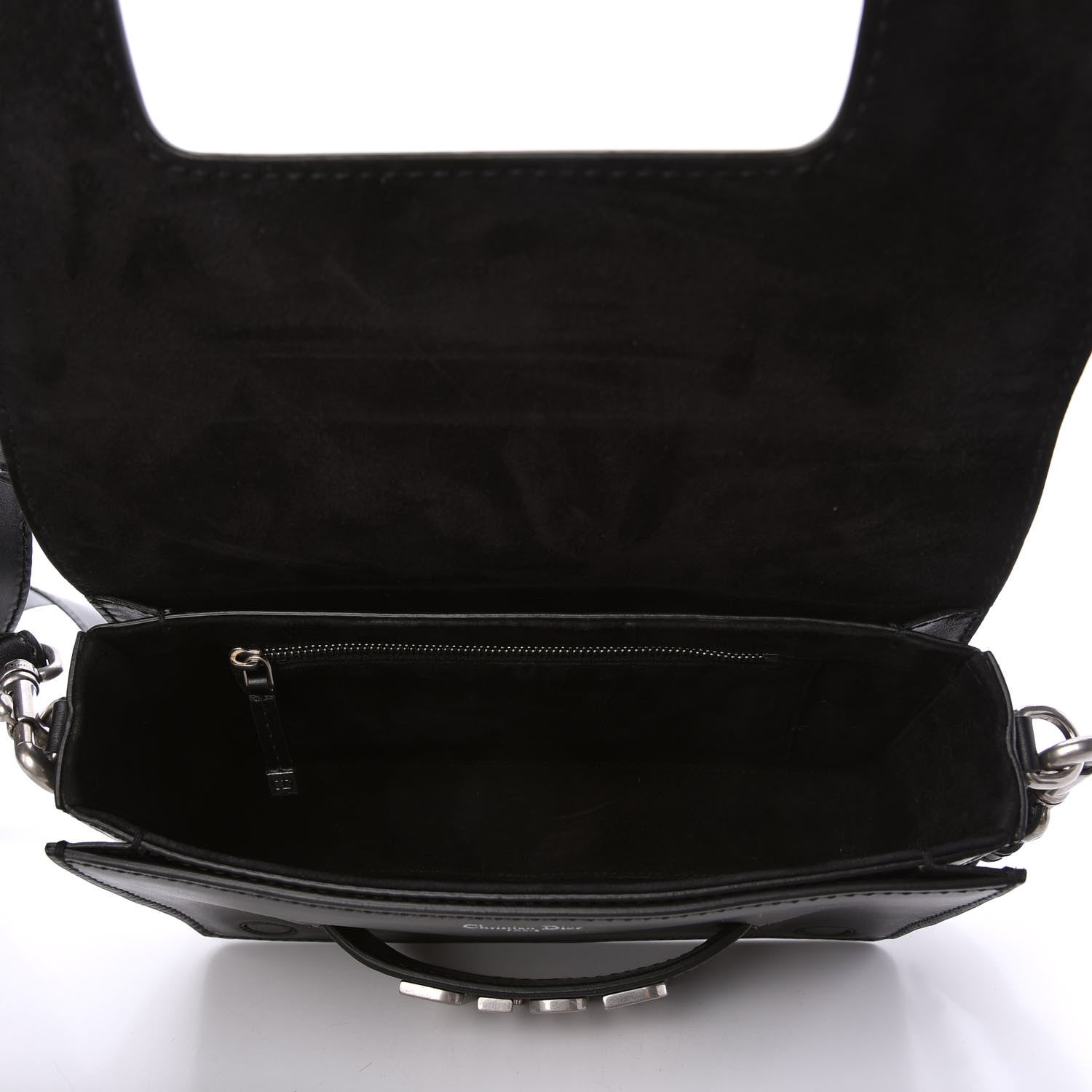 Christian Dior Smooth Calfskin Dio(r)evolution Flap Bag Black 5 of 10