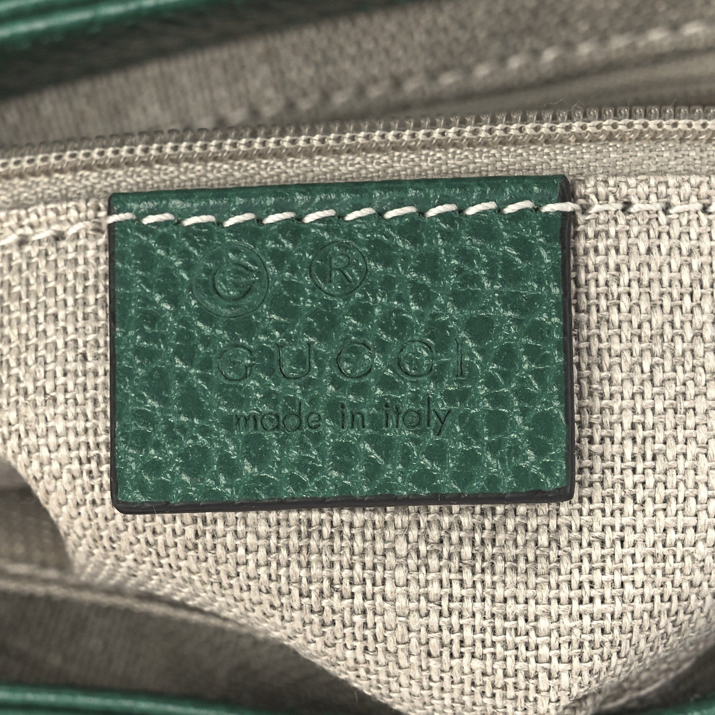 Dollar Calfskin Interlocking G Crossbody Bag Emerald