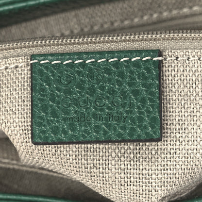 Gucci Dollar Calfskin Interlocking G Crossbody Bag Emerald 6 of 12