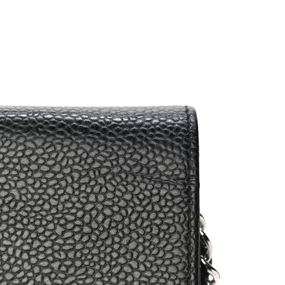 Chanel Caviar Timeless CC Wallet On Chain WOC Black 13 of 15