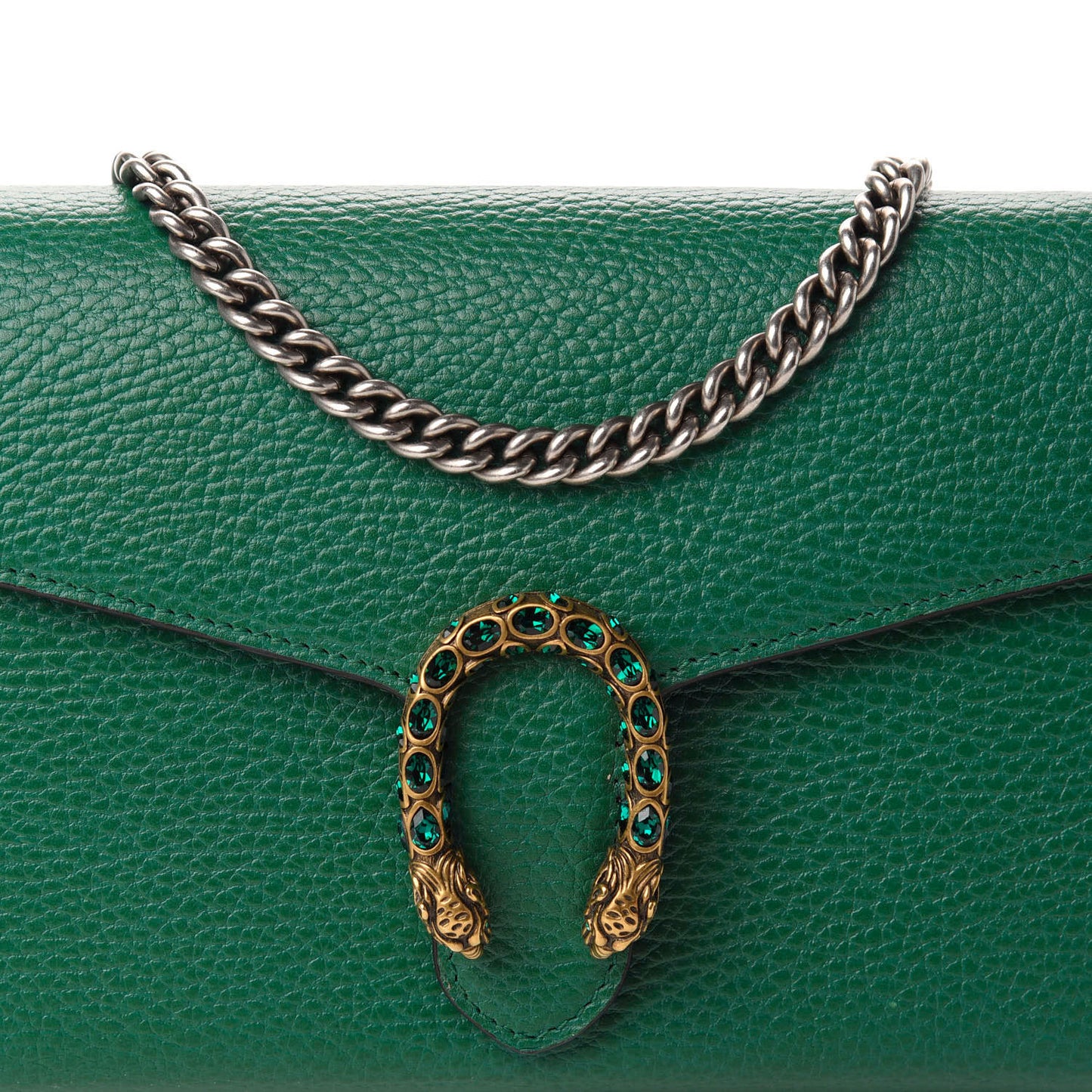Calfskin Mini Dionysus Chain Wallet Emerald