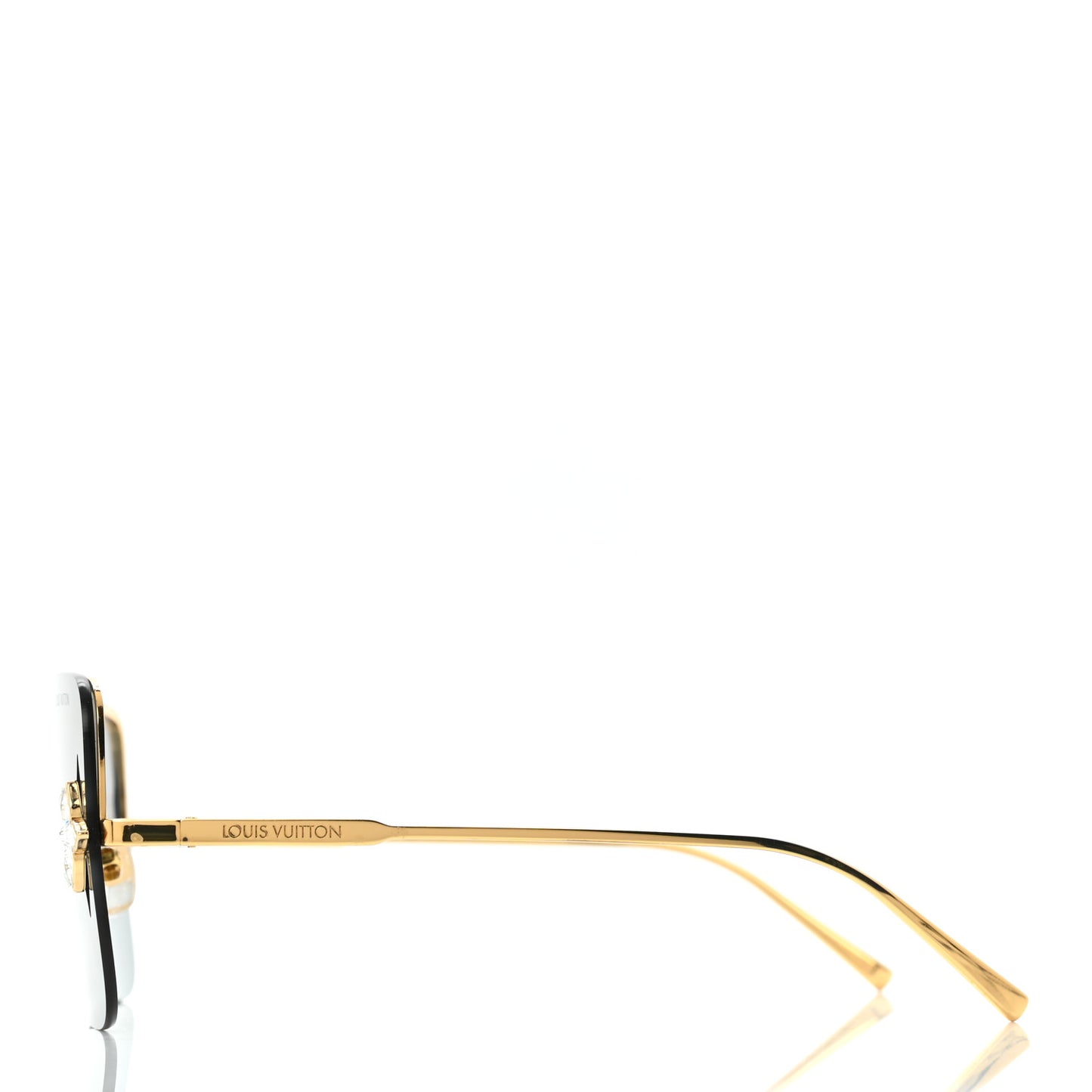 Metal Swarovski Crystal Star Light Sunglasses Z1664U Gold