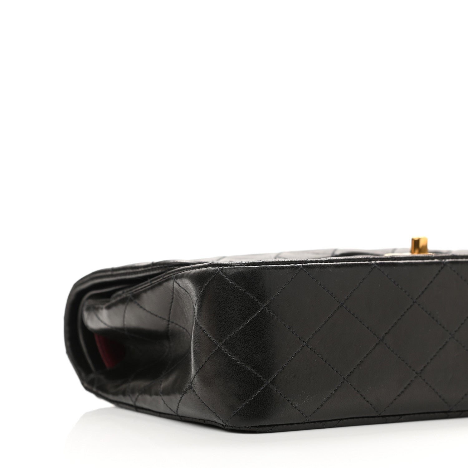 Chanel Lambskin Quilted Medium Double Flap Black 10 of 12