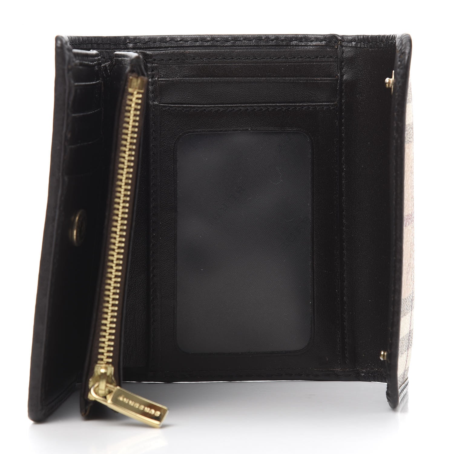 Burberry Haymarket Check Medium Bellfield ID Wallet Chocolate 5 of 11