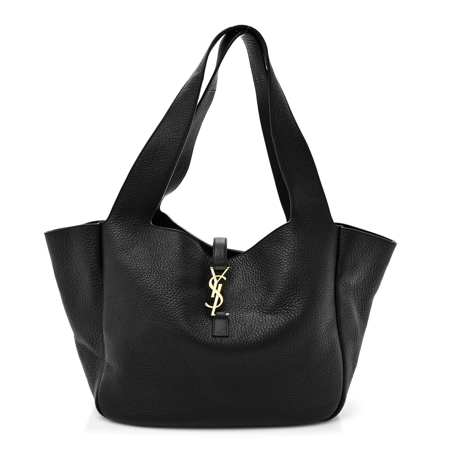 Grained Deerskin Bea Tote Black