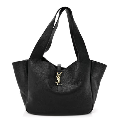 Saint Laurent Grained Deerskin Bea Tote Black 1 of 10