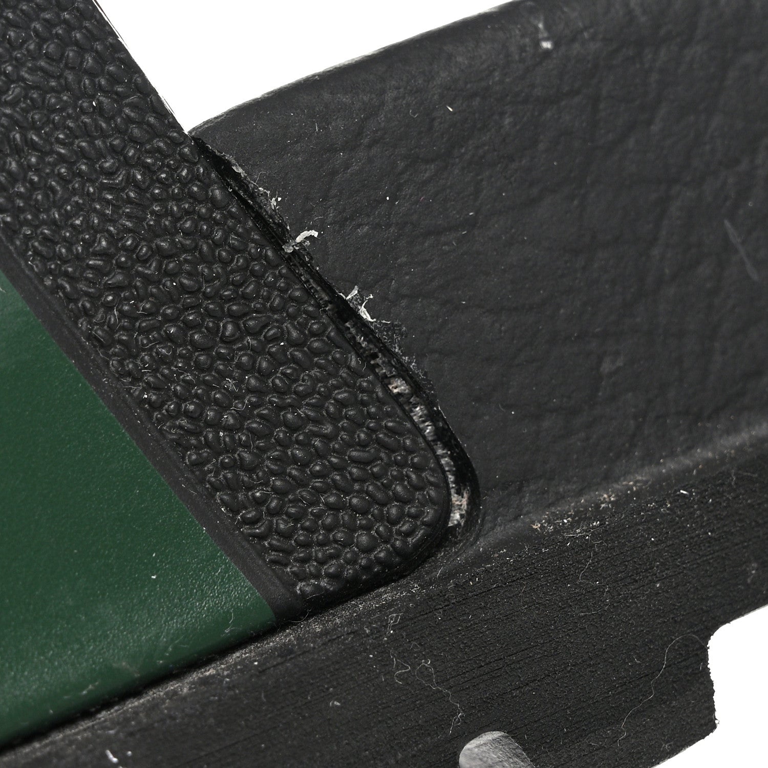 Gucci Rubber Web Mens Lug Sole Slide Sandals 11 Black Green Red 13 of 13
