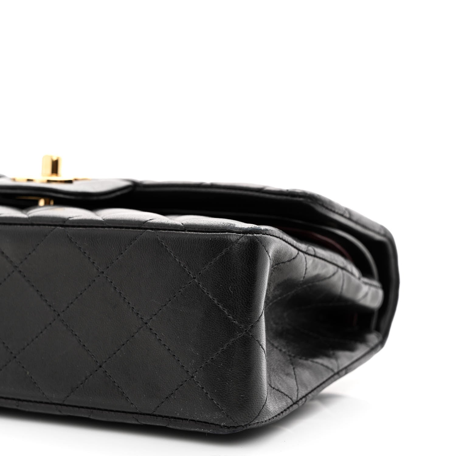 Chanel Lambskin Quilted Small Double Flap Black 10 of 12