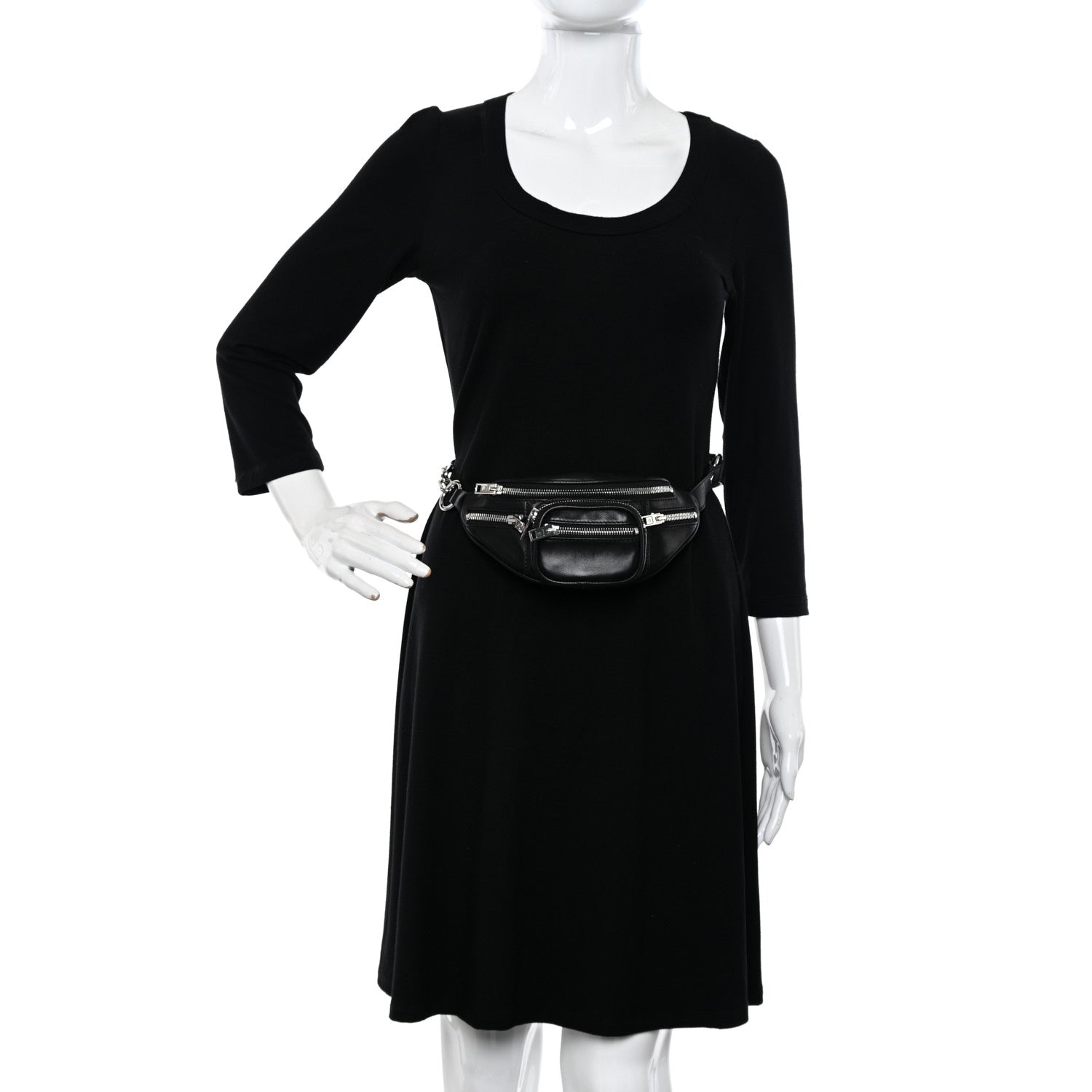 Alexander Wang Lambskin Mini Attica Belt Bag Black 2 of 9