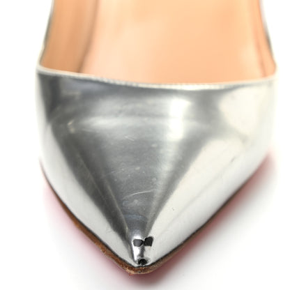 Christian Louboutin Metallic Calfskin So Kate 120 Pumps 40.5 Silver 11 of 11