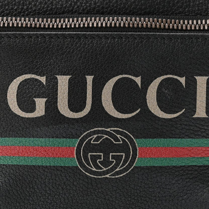Gucci Grained Calfskin Small Logo Belt Bag Black 8 of 10
