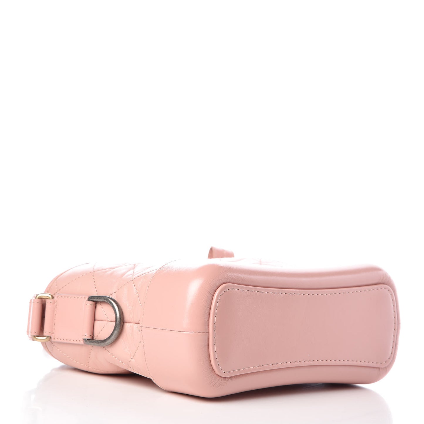 Aged Calfskin Quilted Small Gabrielle Hobo Pink