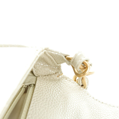 Chanel Caviar Quilted Mini Evening Bag Pearl 7 of 10