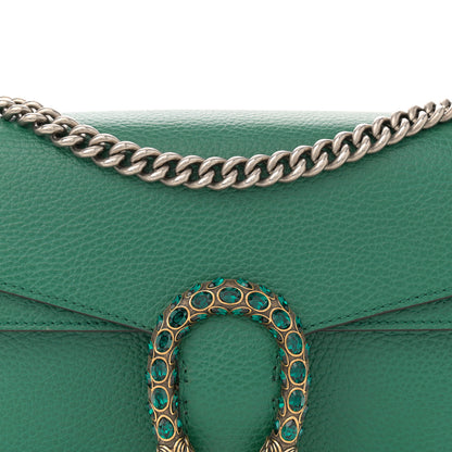 Gucci Pebbled Calfskin Small Dionysus Shoulder Bag Emerald 9 of 14