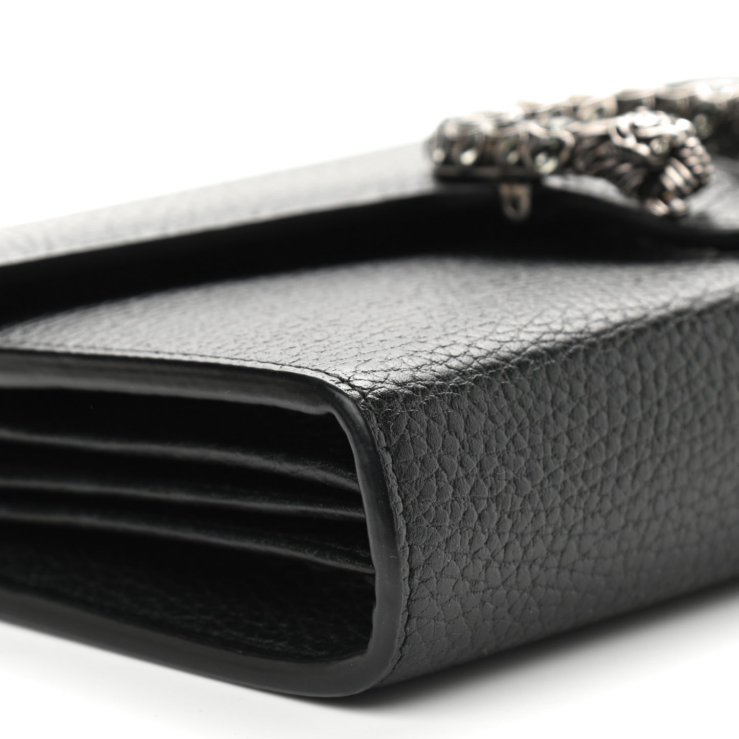 Calfskin Mini Dionysus Chain Wallet Black
