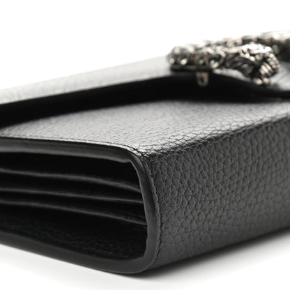Gucci Calfskin Mini Dionysus Chain Wallet Black 9 of 10