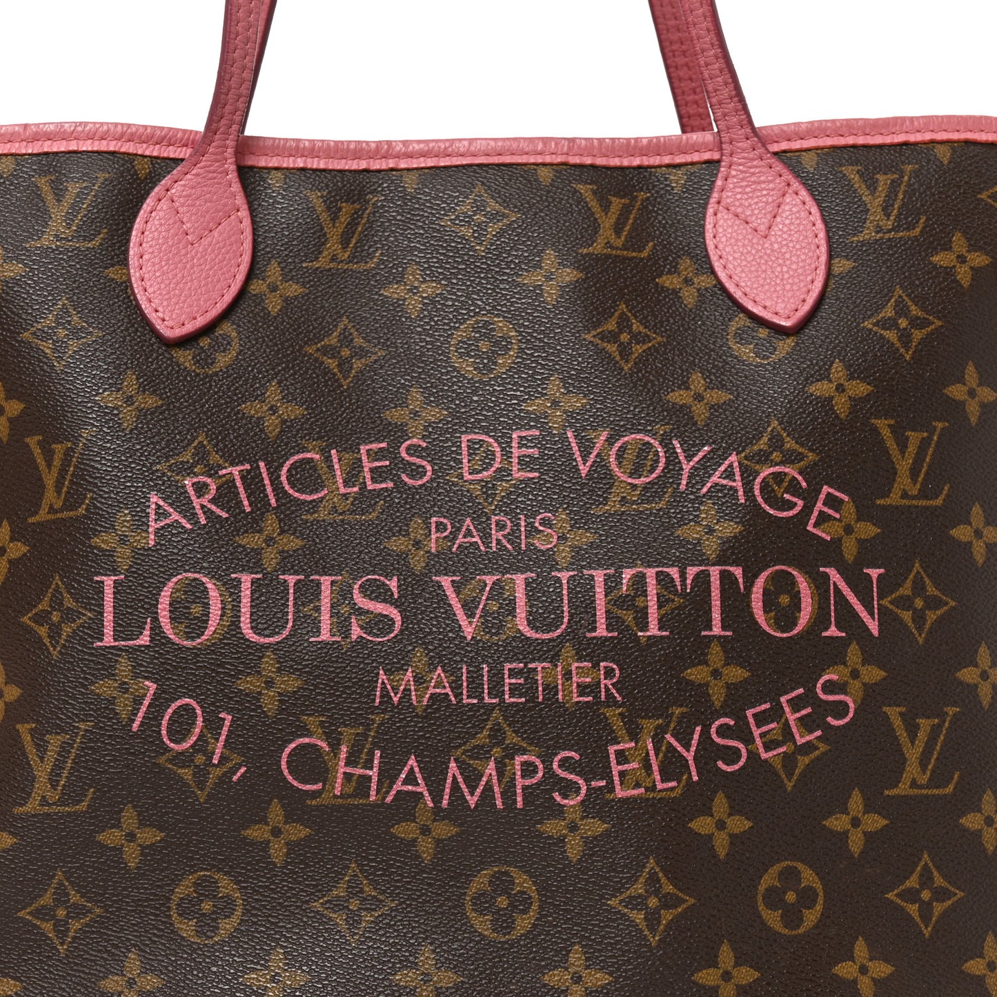 Monogram Articles de Voyage Ikat Neverfull MM Rose Velours