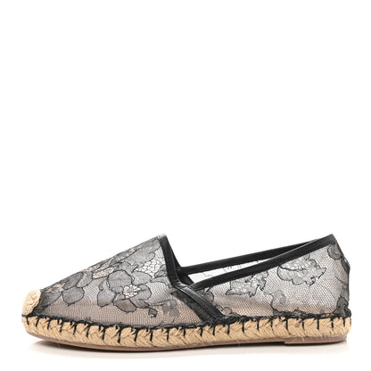 Valentino Garavani Lace Espadrilles 35 Black 1 of 7