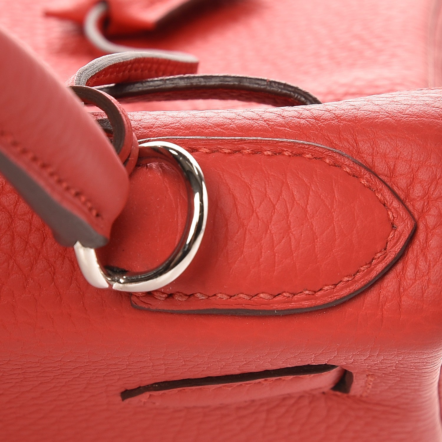 Hermes Taurillon Clemence Kelly Retourne 28 Rouge Tomate 30 of 37