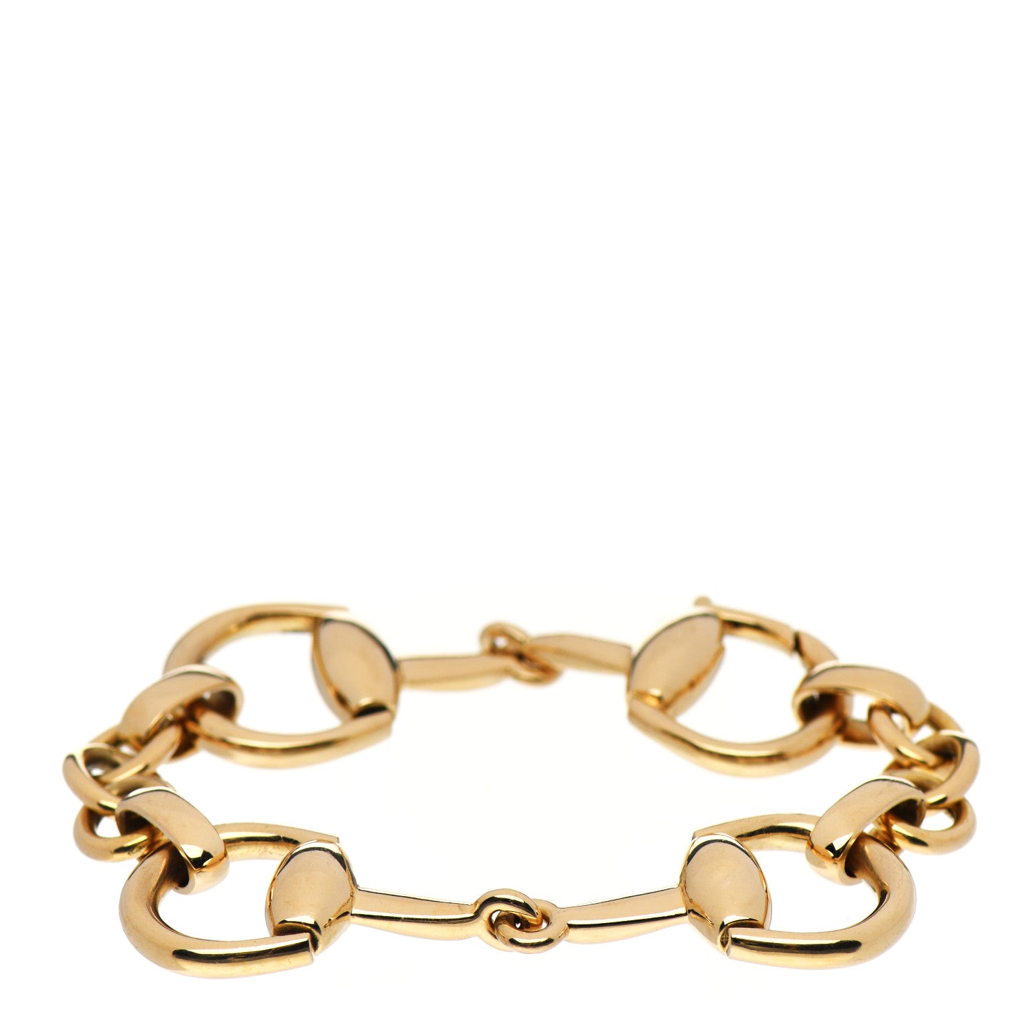 Gucci 18K Yellow Gold Horsebit Bracelet 1 of 6