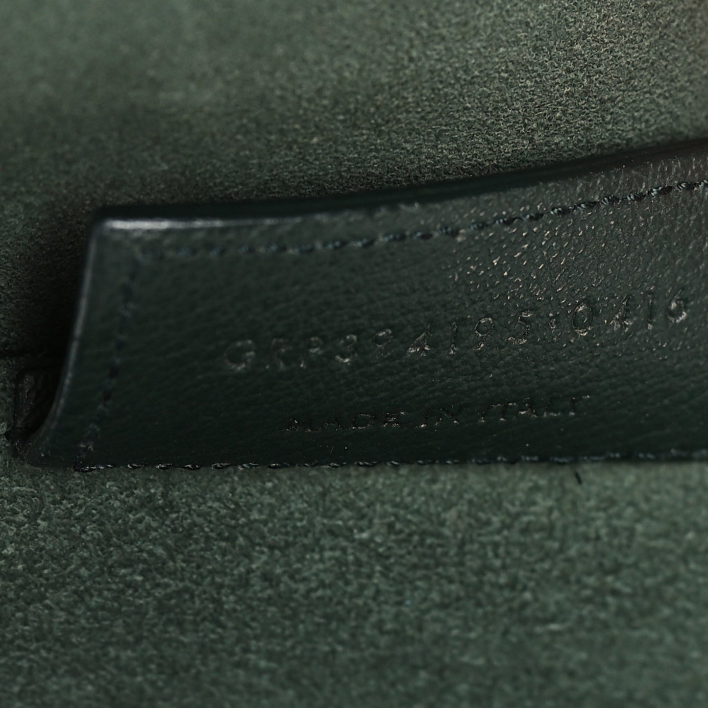 Calfskin Large Shopping Tote Dark Green